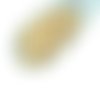 100pcs crème de craie orange lustre rond tchèque perles verre à facettes feu poli petite entretoise  sku-28623