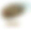 100pcs mat brun arc-en-ciel ronde verre tchèque perles à facettes feu poli petit écarteur 3mm sku-30272