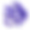40pcs or briller violet verre tchèque bell fleur de perle bouchons 7mm x 5mm sku-28890