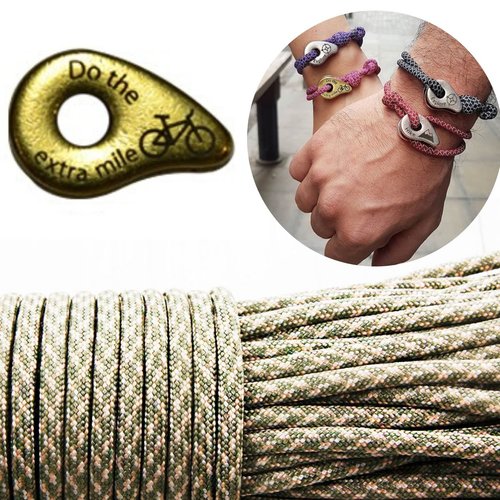 1 diy bracelet kraftika kaki rayé vert ne le mile supplémentaire vélo en laiton antique plaqué métal sku-259979