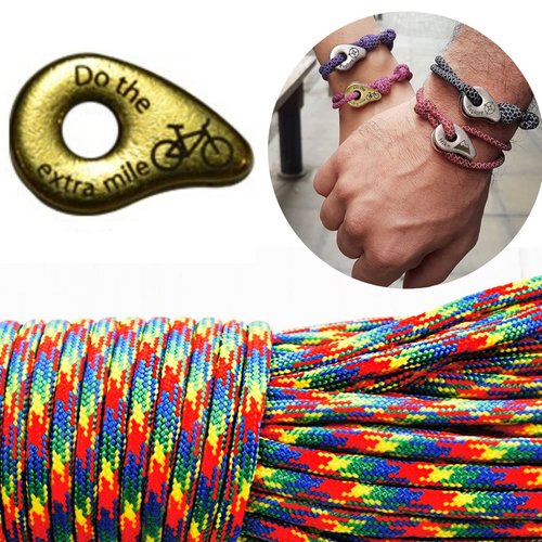 1 diy bracelet kraftika rouge bleu vert jaune ne le mile supplémentaire vélo en laiton antique plaqu sku-259982