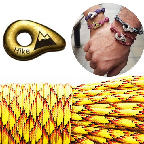 1 diy bracelet kraftika jaune rouge rayé des la randonnée en laiton antique plaqué métal zamak parac sku-259995