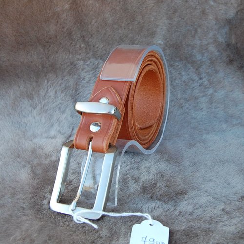 Ceintures en cuir croupon de buffle - tour de taille entre 75 et 80  cm