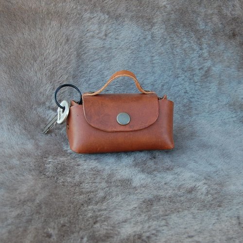 Sac porte clé en cuir pour attacher au sac à main