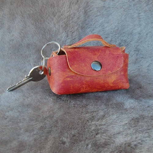 Sac porte clé en cuir pour attacher au sac à main