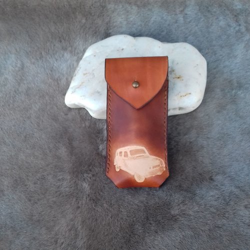 Etui à couteau en cuir pour opinel numéro 7