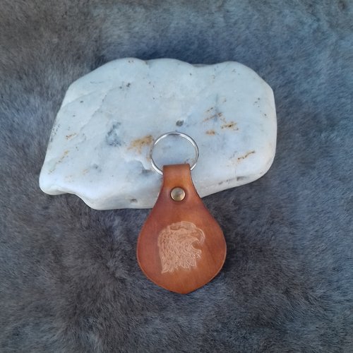 Porte clé en cuir collection animaux