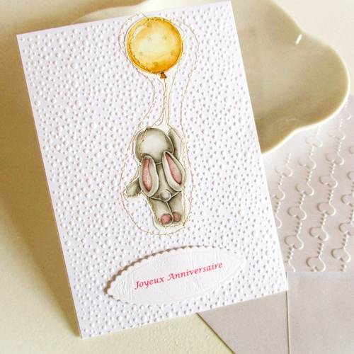Carte joyeux anniversaire , faite main