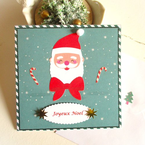 Carte faite main, joyeux noel