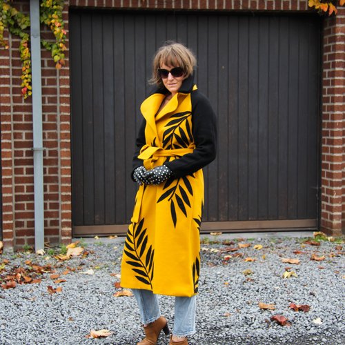manteau moutarde