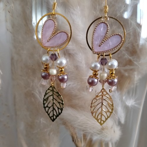 Boucles d'oreilles coeur