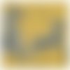 Serviette en papier motif zèbres et flèches sur fond doré