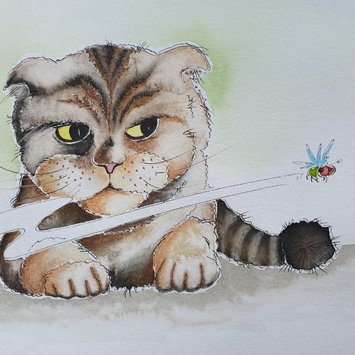 Le Chat Bougon La Mouche Un Grand Marche
