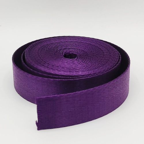 Sangle nylon polyester chevrons herringbone 25mm pour sacs à dos bagages sacs à main couture accessoires violet