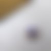 Majorelle - bague tissée à la main en perles miyuki noires, dorées et bleu majorelle - de fil en flore