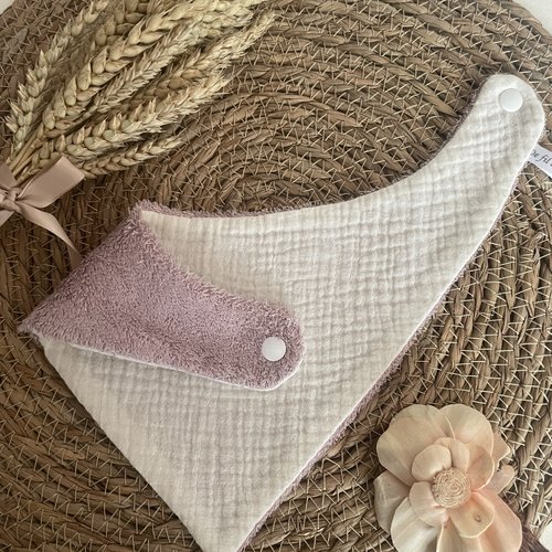 Bavoir bandana double gaze