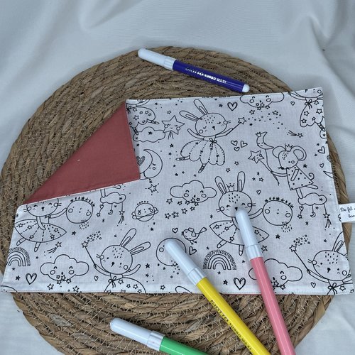 Feuille de coloriage lavable fee
