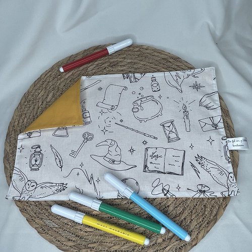 Feuille de coloriage lavable harry potter