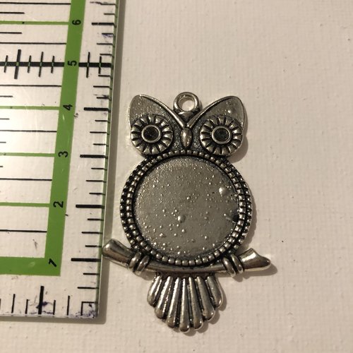 Support chouette pour cabochon rond