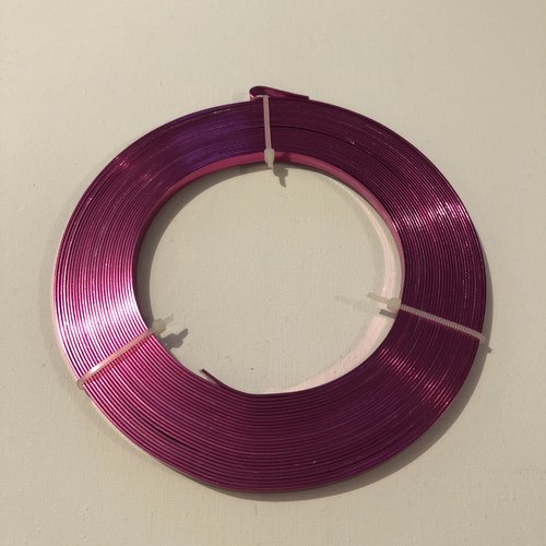 Fil d alu plat fushia