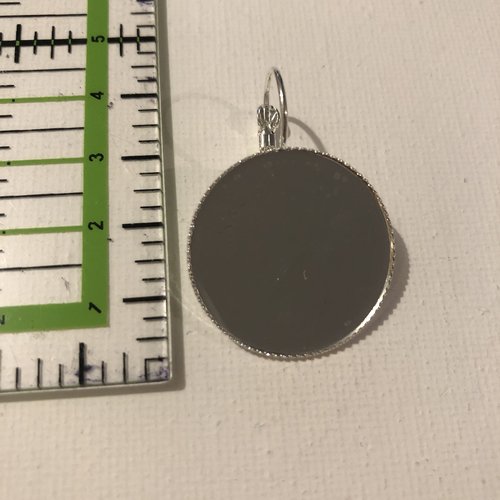 Dormeuses support pour cabochon rond