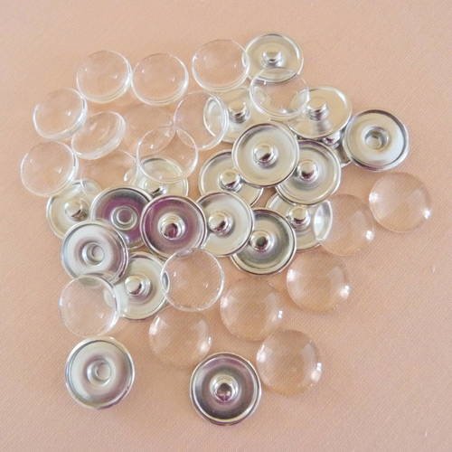 perlesmania.com Pax 10 Supports Boutons de Manchettes 12mm Argent Vif S117125