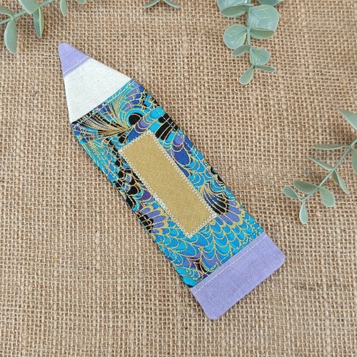 Marque pages crayon personnalisable - modèle motif japonais