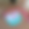 Sac à main enfant- sac enfant- double gaze turquoise- licorne