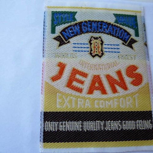 Applique international jeans new génération écusson patch vintage