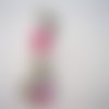 Bijou de sac charm chaton k t ange avec breloque coeur et perle rose en verre, breloque pour décoration, cadeau femme et jeune fille