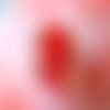 Grosse perle rouge en verre murano 20 mm forme bobine
