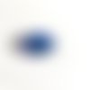 Perle triangulaire en verre bleu de murano 25 mm