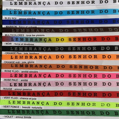 Bracelet brésilien "do bonfim da bahia" 15 couleurs au choix 40 cm porte bonheur salvador brésil, unisexe adultes et enfants