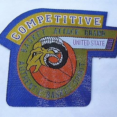 Applique "authentic basket spirit attack brand" united state 9 cm