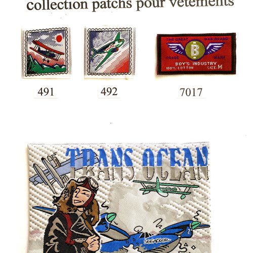 Appliques patchs écussons publicitaires aéronautique jean mermoz aviation f 8