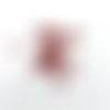 25 perles toupies cristal rouge 4 mm