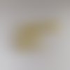 25 perles toupies cristal jaune  ab 4 mm