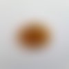 Perle palet en verre murano intérieur feuille argent, 34 mm de diamètre x 7 mm épaisseur