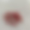 8 perles cristal qualité ab 10 mm rouge forme briolette rouge brique
