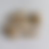 Perle tube en nacre naturelle plaquée fabrication manuelle très ancienne