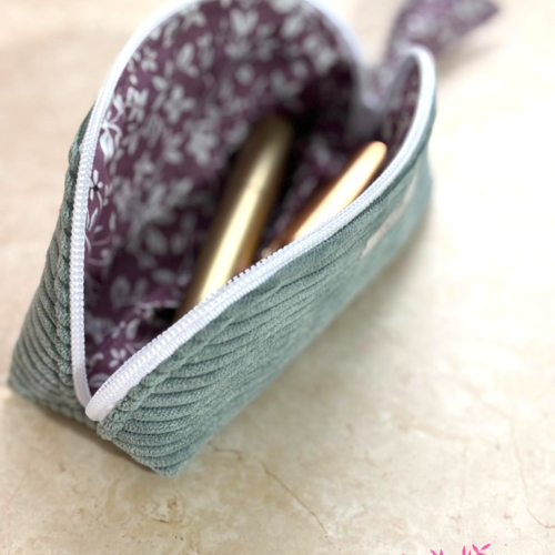 Pochette maquillage de voyage – compacte, élégante et fait main - livraison rapide