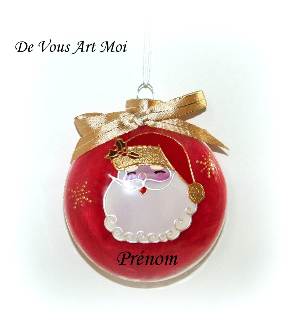 Boule Noël Prénom Personnaliséboule Noël Avec Prénompeint Main Artisanale