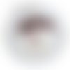 Boule de noël personnalisée enfant illustration ourson nounours blanc peinte main