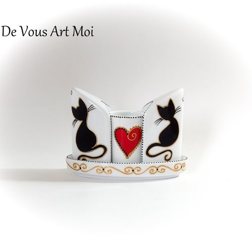 Salière poivrière céramique porcelaine salière poivrière  porte cure dent originales artisanale peinte main