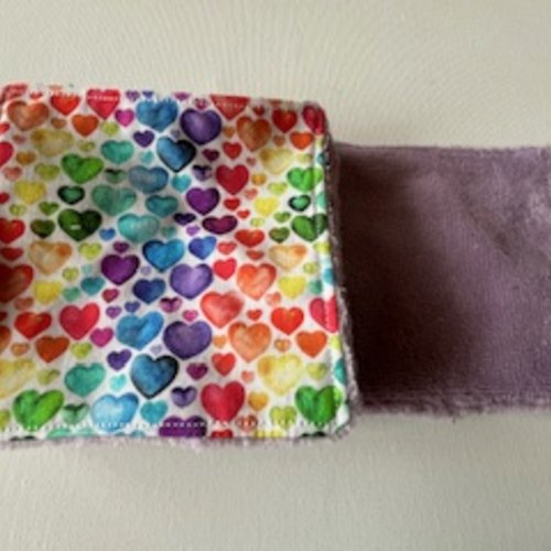 Lot de 10 lingettes lavables et réutilisables