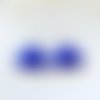 Boucles d'oreille constance- bleu electrique avec coffret cadeau