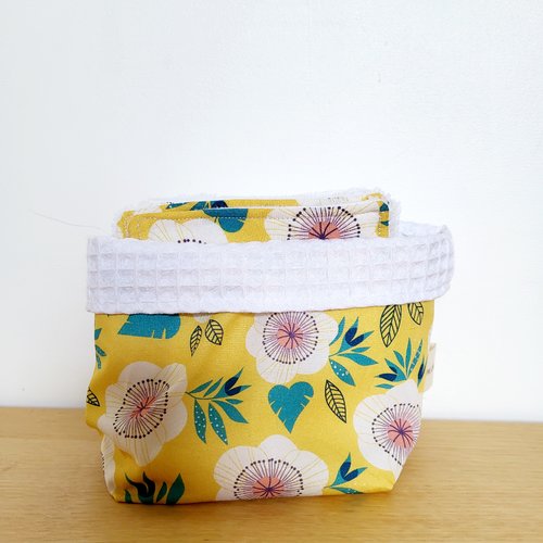 Panier de lingettes lavables