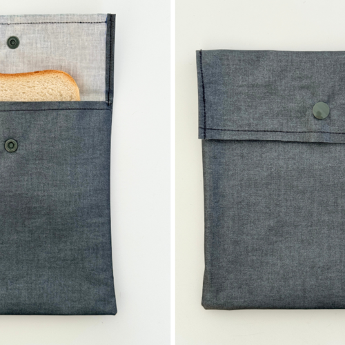 Pochette à sandwich lavable et réutilisable