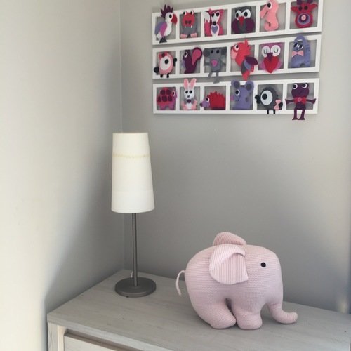 Idée décoration chambre enfant et bébé 'pinky dream', tons , rose, gris, mauve, lila