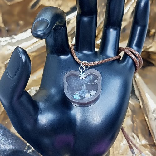 Collier ours marron